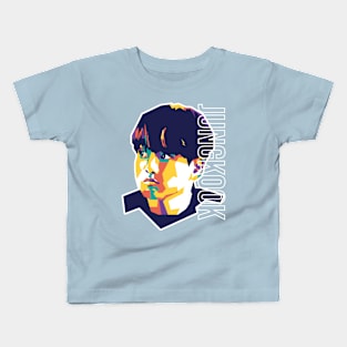 Jungkook On WPAP Kids T-Shirt